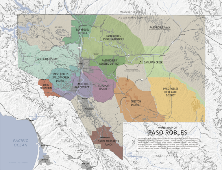 Paso Robles Wine Map - Paso Robles Wine Country Alliance